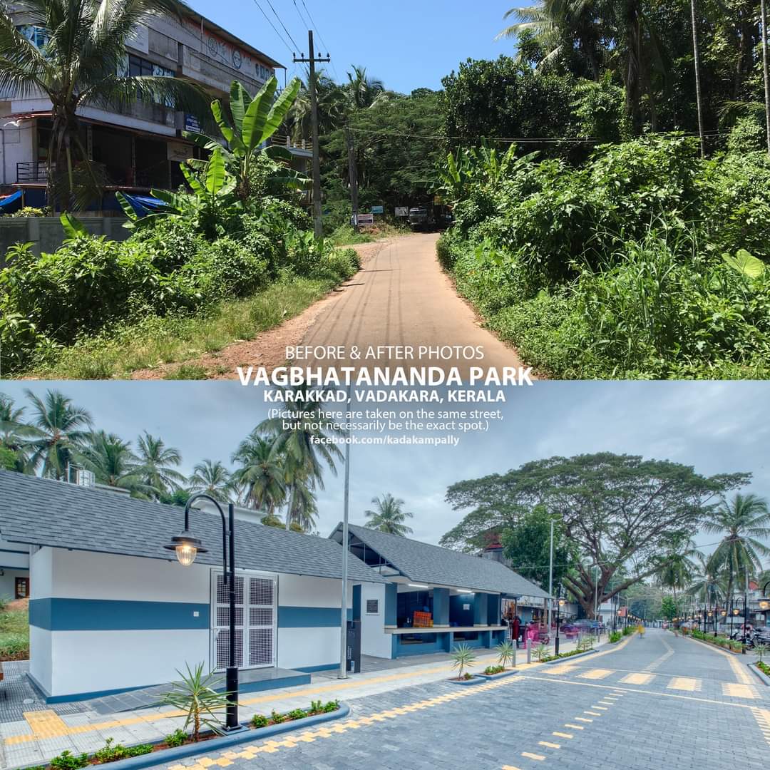 Before and after Vagbhatananda Park 