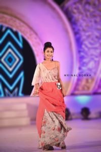 Mrigashree Baruah at her modeling event 